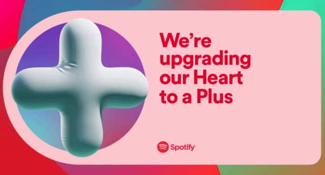 Spotify new Plus (+) button