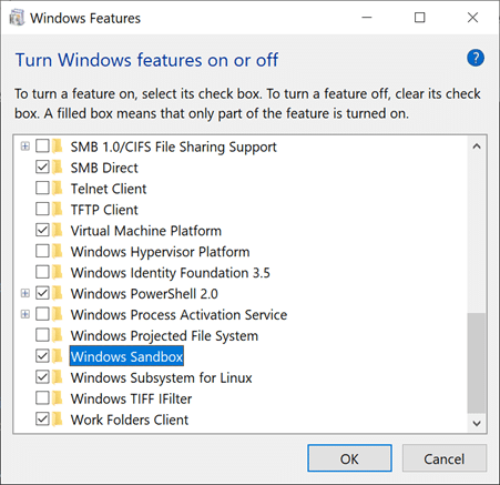 Windows Features