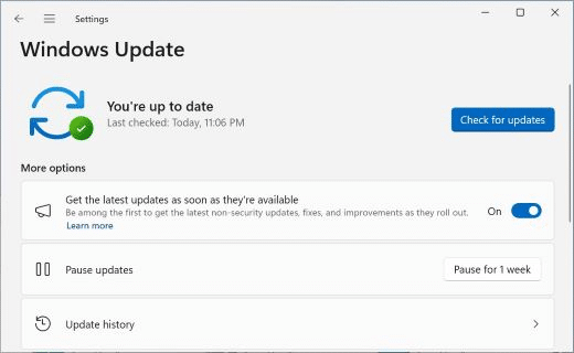 Faster updates