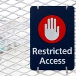 Restricted Access sign