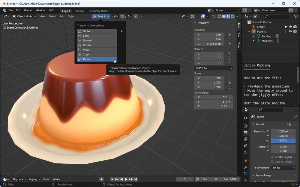 Blender 3.6 LTS adds realtime simulation to Geometry Nodes, numerous performance and UI