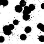 Black ink blots