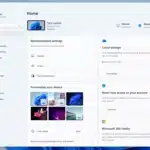 New homepage for Windows 11 Settings app