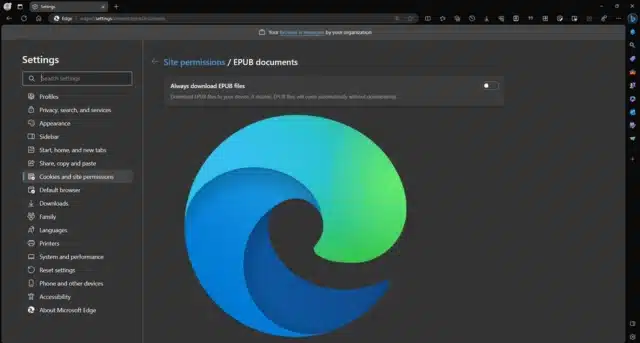 Microsoft Edge can now be used to read ebooks in EPUB format