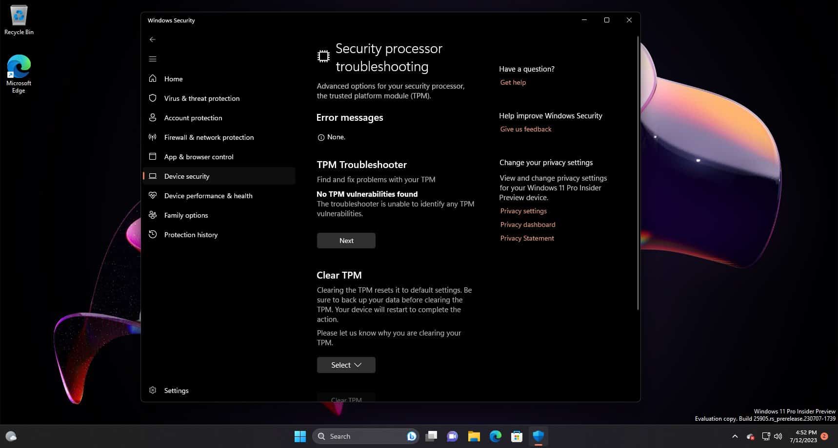 Windows 11 introduces TPM Troubleshooter tool to resolve security and  compatibility issues 