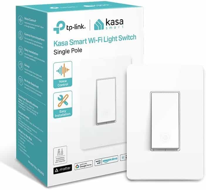 TP-Link - Tapo Smart Wi-Fi Light Switch with Matter - White TS15