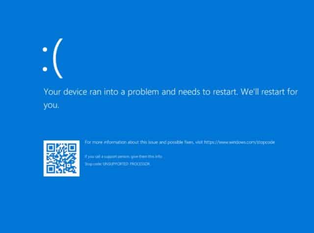 MSI Blue Screen of Death