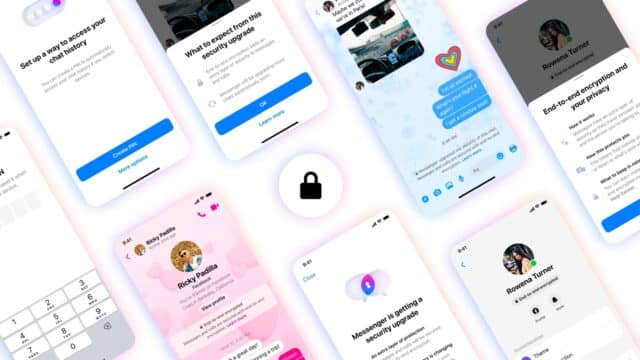 Meta Messenger with security padlock