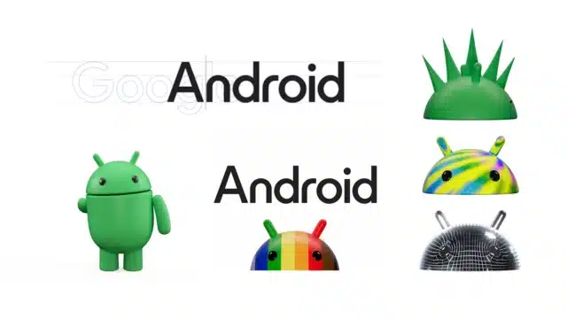 3D Android logo