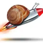 Snail on a rocket