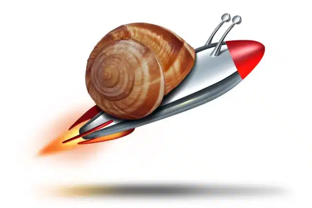 Snail on a rocket