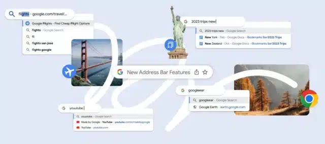 Google Chrome addressbar improvements