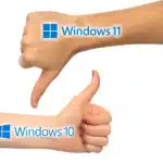 Thumbs down for Windows 11 and thumbs up for Windows 10