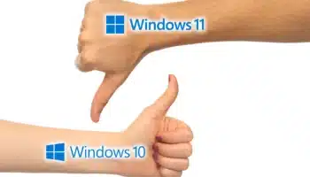 Thumbs down for Windows 11 and thumbs up for Windows 10