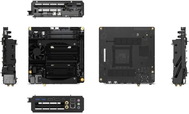 Crazy build with minisforum bd770i and 7800xt : r/sffpc