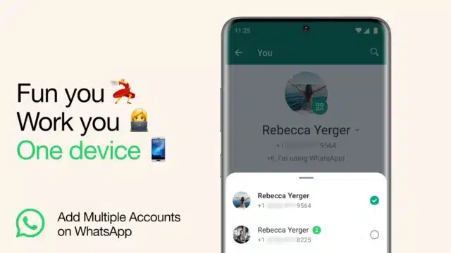 WhatsApp multiple account support