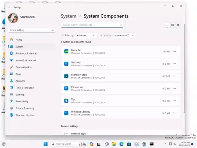 Windows 11 System Components