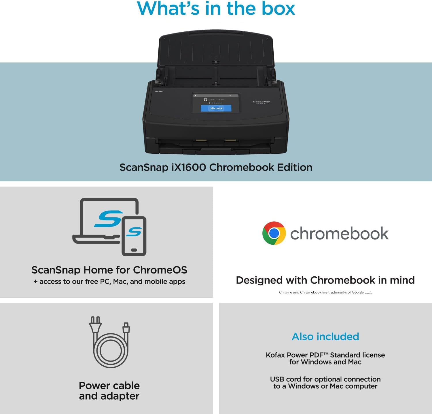 PFU America launches new ScanSnap iX1600 Chromebook Edition scanner