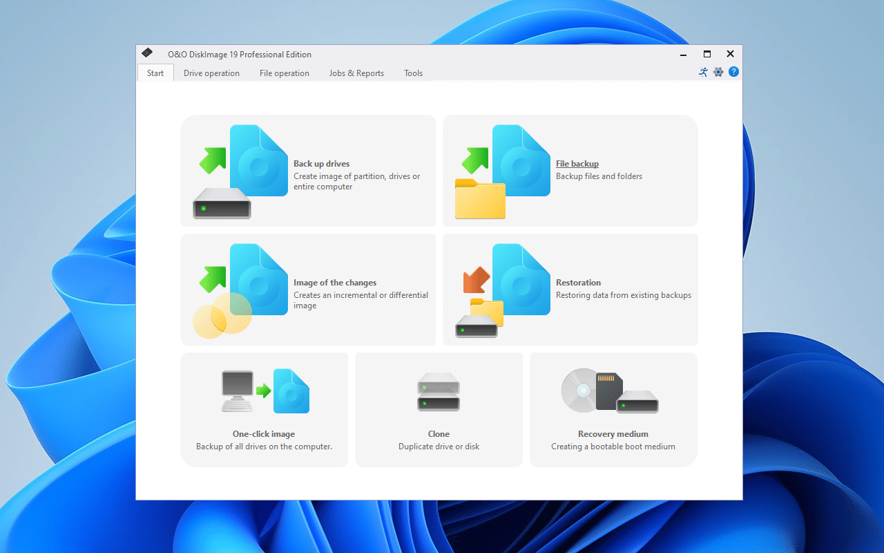 O&O DiskImage 19: Backup Software for Windows