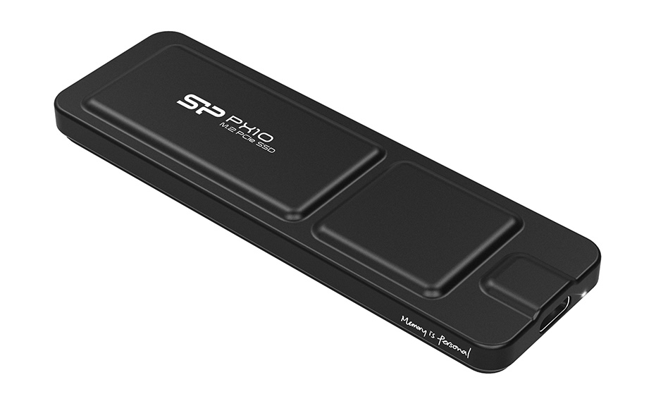 photo of Silicon Power unveils fast and durable PX10 USB-C SSD in black and pastel pink image