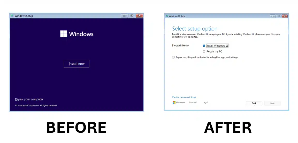 Your windows build no longer supported