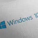 Embossed Windows 10 logo