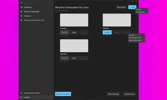 Windows Subsystem for Linux GUI