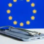 iPhone and EU flag