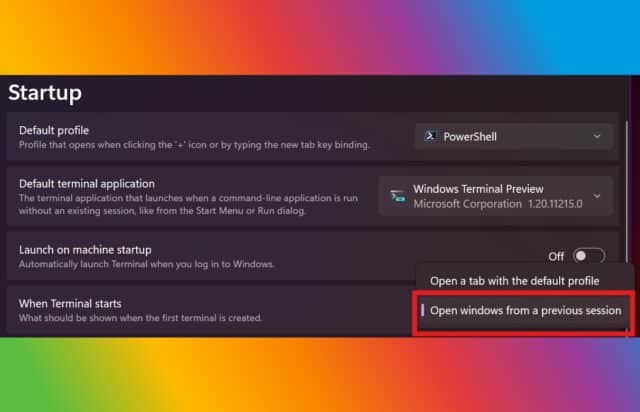 Windows Terminal Preview 1.21