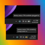 Windows 11 battery indicator