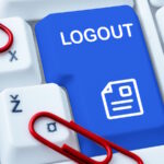 Logout button