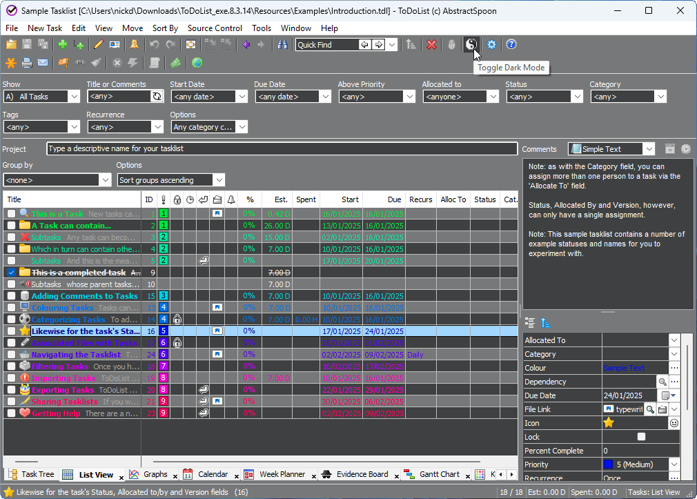 ToDoList 9.0 adds Attribute Editor and MySQL import support amid a host of feature additions