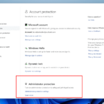 Windows 11 administrator protection