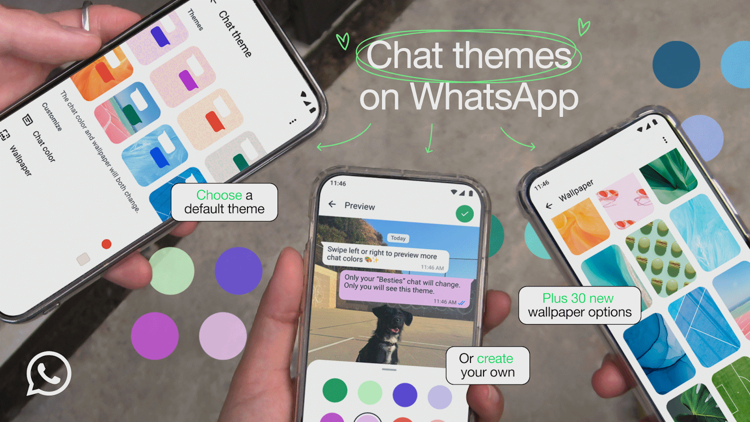 WhatsApp is rolling out chat themes to help make every chat unique