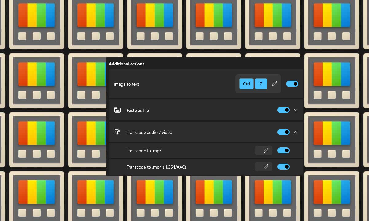 Microsoft is bringing a powerful media transcoding feature to Advanced Paste in PowerToys v0.89