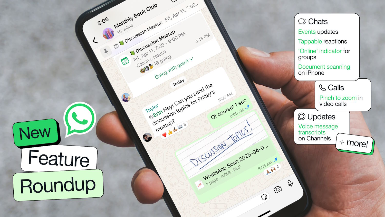 WhatsApp new features April 2025
