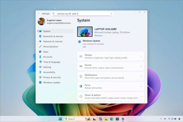 AI agent Windows settings