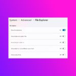 Advanced Windows Settings