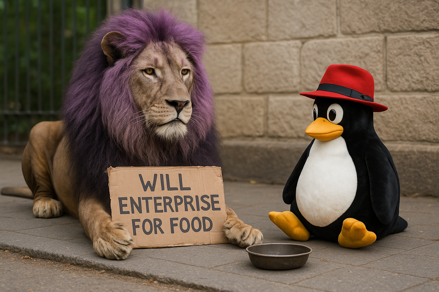 Purple-lion-Alma-Linux-