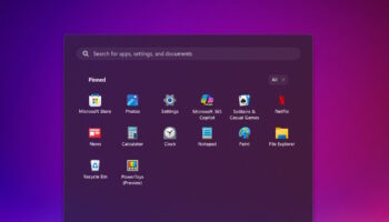 Apps in Start Menu