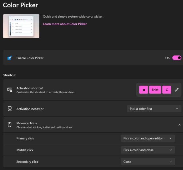 PowerToys Color Picker