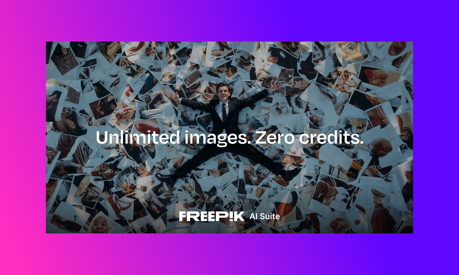 Freepik unlimited AI image generation