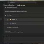 Windows 11 Lock Screen recommendations