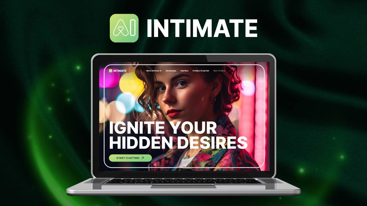 a laptop with a screen showing a woman