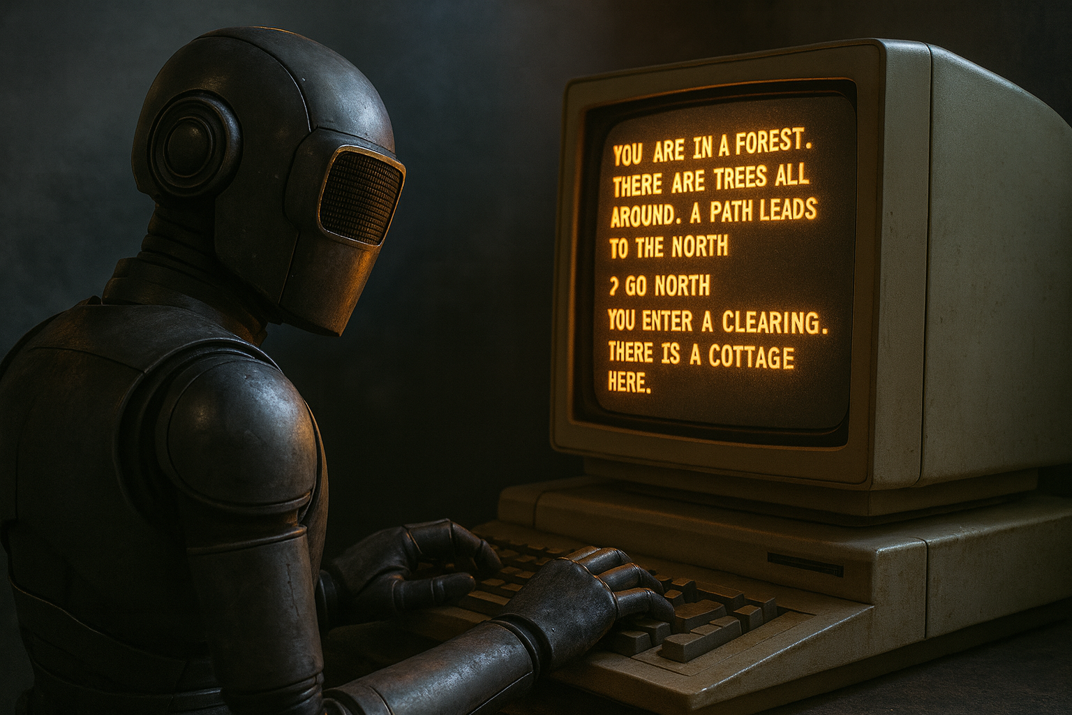 AI playing text adventure game