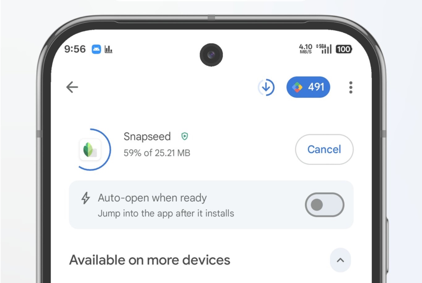 Auto-open Google Play