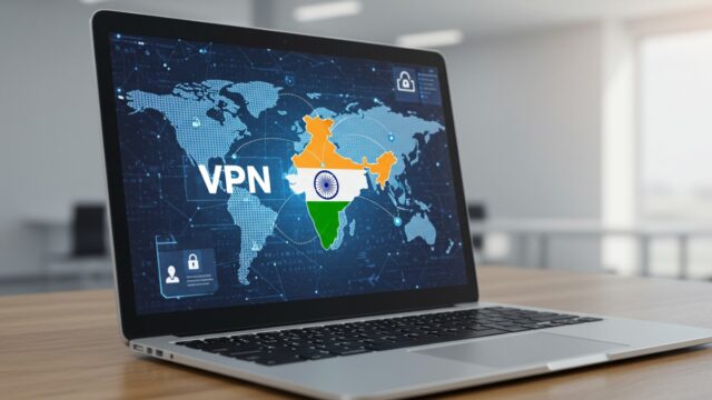a laptop with a map on the screen