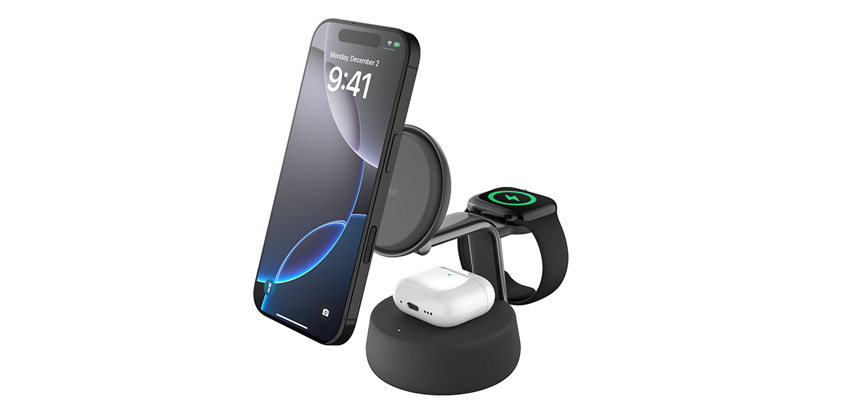 Belkin UltraCharge Pro 3-in-1 Magnetic Wireless Charging Dock