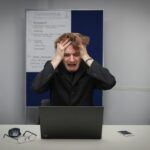 Angry computer user