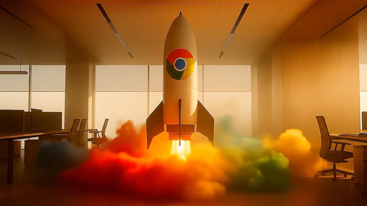 Google Chrome AI rocket